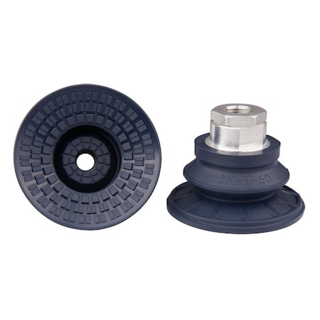 Fipa Bellows vacuum cup diam. 63 mm, NBR blue, fitting G1/4-female 22.060.190.1
